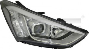 Far dreapta potrivit HYUNDAI SANTA FE 2012-2015 - (D3S/H7/LED, reglaj electric cu motoras)