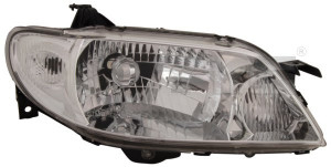 Far dreapta potrivit MAZDA 323 F VI, 323 S VI 2001-2004 - (H4, electric, fundal cromat)