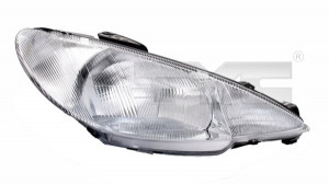Far dreapta potrivit PEUGEOT 206 1998-2003 - (H4, electric)