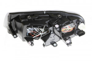 Far dreapta potrivit SKODA SUPERB 2001-2008 - (H3/H7, reglaj electric, cu motoras, fundal cromat) - Img 2