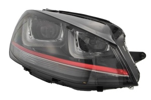 Far fata Dreapta (D3S/H21W/H7/LED, electric, cu motor, culoare insert: negru) potrivit VW GOLF ALLTRACK 7, GOLF SPORTSVAN 7, GOLF 7