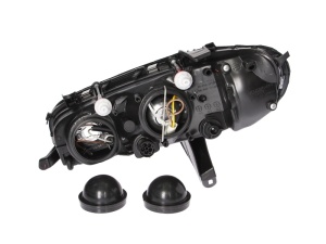 Far fata Dreapta (H1/H7, electric, fara motoras, culoare insert: cromat, culoare semnalizator: alb) potrivit OPEL OMEGA B - Img 2