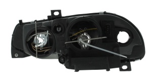 Far fata Dreapta (H1/H7, electric, fara motoras, culoare insert: negru) potrivit ALFA ROMEO 156 - Img 2