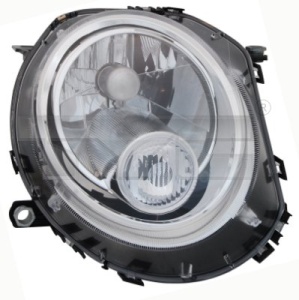 Far fata Dreapta (H4, electric, cu motor, culoare insert: cromat, culoare semnalizator: alb) potrivit MINI (R56), (R57), (R58), (R59), CLUBMAN (R55), CLUBVAN (R55) - Img 3