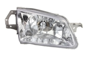 Far fata Dreapta (H4/W5W, electric, cu motor, culoare insert: cromat) potrivit MAZDA 323 F VI, 323 S VI - Img 1
