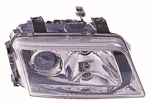 Far fata Dreapta (H7/H7, electric, fara motoras, culoare insert: cromat) potrivit AUDI A4 B5