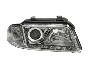 Far fata Dreapta (H7/H7, electric, fara motoras, culoare insert: cromat) potrivit AUDI A4 B5 - Img 2
