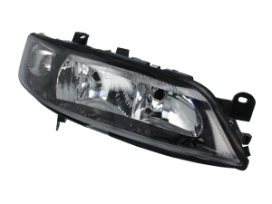 Far fata Dreapta (H7/H7, electric, fara motoras, culoare insert: negru, culoare semnalizator: alb) potrivit OPEL VECTRA B - Img 1