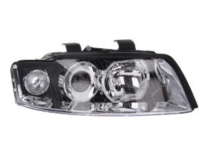 Far fata Dreapta (H7/H7, electric, fara motoras, culoare semnalizator: transparent) potrivit AUDI A4 B6 2001-2004
