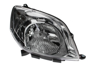 Far fata Dreapta (halogen, H4/PY21W/W5W, electric, cu motor, culoare insert: cromat, culoare semnalizator: transparent) potrivit CITROEN NEMO, NEMO/MINIVAN; FIAT FIORINO/MINIVAN 01.08- - Img 1