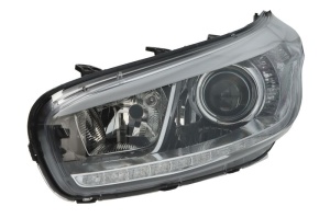 Far fata Stanga (3*H7/LED/PY21W, electric, cu motor, Lumina zi, culoare insert: negru) potrivit KIA CEE'D 05.12-09.12 - Img 1