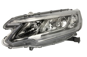 Far fata Stanga (H11/HB3/LED/WY21W, electric, cu motor, culoare insert: negru) potrivit HONDA CR-V IV - Img 1