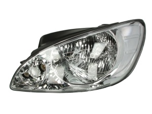 Far fata Stanga (H4, electric, cu motor, culoare insert: cromat, culoare semnalizator: transparent) potrivit HYUNDAI GETZ 01.05- - Img 1