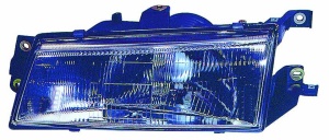 Far fata Stanga (H4, manual, fara motoras, culoare insert: cromat) potrivit HYUNDAI PONY, PONY / EXCEL