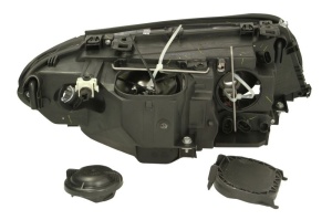 Far fata Stanga (H7, electric, cu motor, culoare insert: negru, culoare semnalizator: alb) potrivit BMW 3 (E46) - Img 2