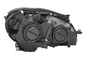 Far fata stanga H7, electric, cu motor, insert intunecat, semnalizator transparent, potrivit Mercedes C-Class W204 / S204 / C204 - Img 2