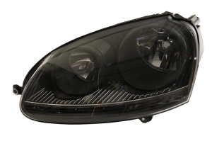 Far fata Stanga (H7/H7, electric, cu motor, culoare insert: gri, culoare semnalizator: transparent) potrivit VW GOLF 5, JETTA III