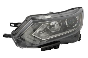 Far fata stanga potrivit Nissan QASHQAI II J11 2017-2021 - H11/H9/LED, electric, cu motor, H9, H11