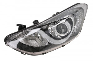 Far Stanga (3*H7, electric, cu motor, culoare insertie: negru, culoare semnalizator: transparent) potrivit HYUNDAI I30
