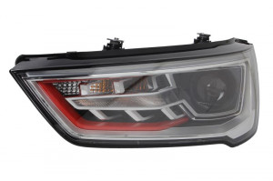 Far Stanga (bi-xenon, D3S/LED, electric, fara motoras, un cadru rosu; versiunea Edition) potrivit AUDI A1 05.10-06.18 - Img 1