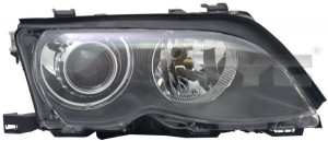 Far Stanga (D2S/H7, electric, cu motor, culoare insertie: negru) potrivit BMW 3 (E46) - Img 3
