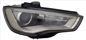 Far Stanga (D3S/LED, electric, cu motor, culoare insertie: maro) potrivit AUDI A3