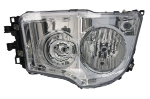 Far stanga (H1/H7/PY21W/W5W, manual, culoare insert: crom platinat, culoare semnalizator: transparent) potrivit MERCEDES ANTOS, AROCS 07.12- - Img 1