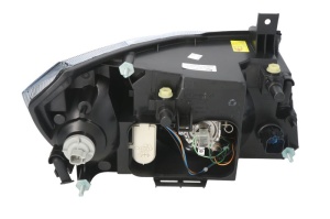 Far Stanga (H4, electric, cu motor, culoare insert: negru) potrivit FORD TRANSIT - Img 2