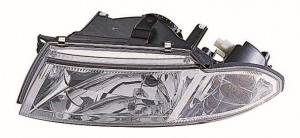 Far Stanga (H4, electric, fara motoras, culoare insertie: cromat, culoare semnalizator: alb) potrivit MITSUBISHI CARISMA