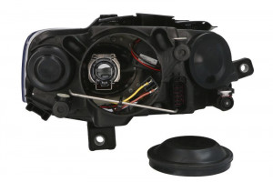 Far Stanga (H7/H7, electric, cu motor, culoare insertie: cromat/negru) potrivit VW PASSAT B6 - Img 2