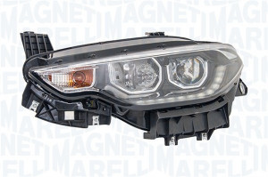 Far Stanga (halogen, H7/H7/PY21W, electric, cu motor, culoare insertie: cromat, culoare semnalizator: portocaliu) potrivit FIAT TIPO - Img 3