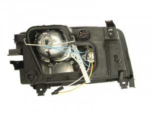 Far stanga potrivit AUDI A6 1994-1997 - (H1, reglaj electric, manual, fundal cromat) - Img 2