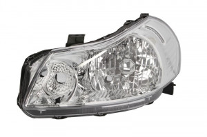 Far stanga potrivit FIAT SEDICI SUZUKI SX4 - (H4, electric, cu motoras, fundal cromat)
