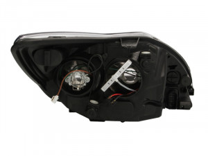 Far stanga potrivit FORD FOCUS II - (H1/H7, reglaj electric, cu motoras, fundal negru) - Img 2