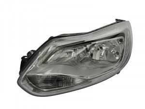 Far stanga potrivit FORD FOCUS III - (H1/H7, reglaj electric, cu motoras, fundal cromat)