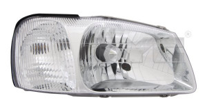 Far stanga potrivit HYUNDAI ACCENT II - (H4, electric, fundal argintiu)
