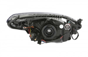 Far stanga potrivit MAZDA 2 - (H4, electric, cu motoras, fundal negru) - Img 2