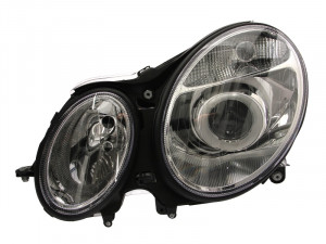 Far stanga potrivit MERCEDES Clasa E T-MODEL (S211), E (W211) - (H7, reglaj electric, fundal negru)