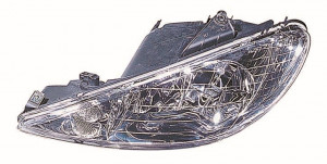 Far stanga potrivit PEUGEOT 206 2003-2009 - (H7, reglaj electric)
