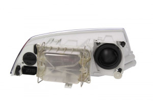 Far stanga potrivit SKODA OCTAVIA 2004-2008 - (H1/H7, reglaj electric, cu motoras, fundal argintiu) - Img 2
