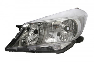 Far stanga potrivit TOYOTA YARIS 2010-2014 - (H4, electric, fundal cromat) - Img 2