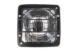 Far universal stanga/dreapta (12V, transparent, plastic, negru, lumini pozitie) potrivit AGRO - Img 1