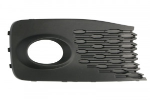 Grila bara cu locas far ceata, plastic, negru potrivit VW CADDY V dupa 2020