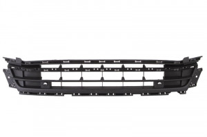 Grila bara fata mijloc cu locas senzorii parcare, plastic, negru potrivit VW JETTA IV dupa 2014 2014-2018