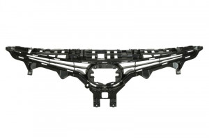 Grila bara fata potrivit TOYOTA CAMRY 2011-2017 - (Superior, cu gaura camerei, plastic, negru)