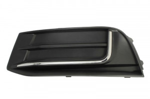 Grila bara fata stanga cu È™ipcÄƒ cromatÄƒ, plastic, negru/crom potrivit AUDI A3 8V 06.16-05.20 - Img 1