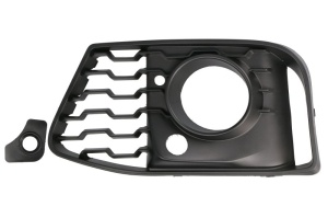 Grila bara fata stanga potrivit BMW 2 Active Tourer F45, F46, 2 Gran Tourer F46 2014-2018 - negru-mat, deschis, cu gauri pentru senzorii de parcare