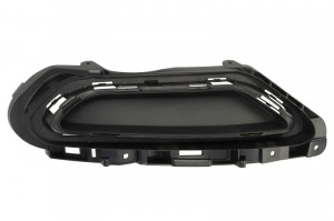 Grila bara spate stanga plastic, negru/crom potrivit VW PASSAT B8 2014-2019