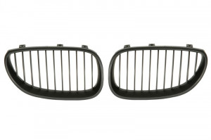 Grila radiator compatibil dreapta/stanga Fata set, model pachet M, negru/negru lucios potrivit BMW Seria 5 E60, 5 E61 2.0-5.0 2001-2010