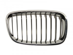 Grila radiator Dreapta potrivit BMW 1 (F20), 1 (F21) 1.6-3.0 2011-2015 - (crom/negru)